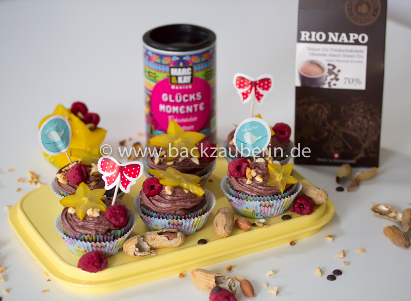 Vegane Himbeer-Schoko-Cupcakes | Kuchen, Gebäck, Pralinen und gute Laune